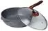 LuxusKollektion Tiefe Pfanne 30cm Granitbeschichtung mit Deckel, Induktion