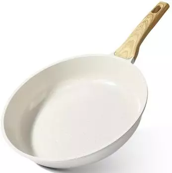 LuxusKollektion Bratpfanne Granit Antihaft Induktion wei&szlig; 30cm