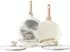 LuxusKollektion Keramikpfannen-Set mit Deckel, 3-teilig, 24/28/32cm, Induktion, weiß