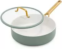 GreenPan CC011316-001, GreenPan Padova Reserve Schmorpfanne 26 cm Tiefgr&uuml;n
