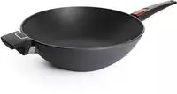 WOLL Wok "MADE IN GERMANY - Diamond Lite" Aluminiumguss &Oslash; 34 cm, mit Glasdeckel,