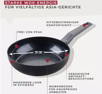 Fackelmann Statement Wokpfanne 24cm (66092)