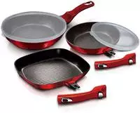 Berlinger Haus BH/6796, Berlinger Haus BerlingerHaus 3 Pans set (BH/6796) Rot