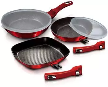 Berlinger Haus Burgunder Kollektion Bratpfannen-Set, 3-tlg. (BH/6796)