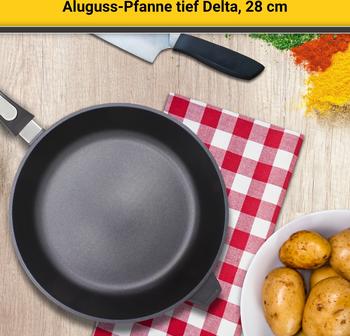 Krüger Delta Schmorpfanne 28 cm – Krüger Delta Schmorpfanne 28 cm: Vielseitigkeit in Ihrer Küche