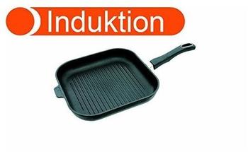 Gundel Pfannen - Das Original seit 1972 Guss-Quadrat-Grillpfanne 28x28 cm (I-029-G-a)