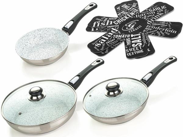 Genius Cerafit Mont Blanc Premium Bratpfannen-Set 7-tlg.
