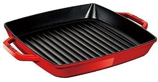 Staub Grillpfanne mit 2 Griffen 23 x 23 cm kirchrot