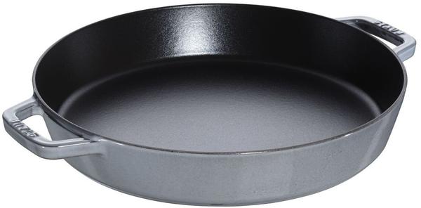 Staub Bratpfanne mit 2 Griffen 34 cm grafitgrau