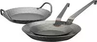 GSW Pfannen-Set Eisen Set, 1x Bratpfanne &Oslash; 20 cm, 1x Bratpfanne &Oslash; 24 cm, 1x