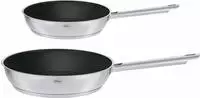 R&Ouml;SLE Pfannen-Set "ELEGANCE" Edelstahl 18/10 Set, 1x Bratpfanne &Oslash; 20 cm, 1x