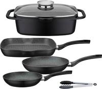 GSW Topf-Set "Gourmet Granit" Set, 1 Br&auml;ter, 1 Grillpfanne &Oslash; 28cm, je 1...