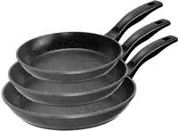 STONELINE Pfannen-Set Aluminiumguss Set, 1x Bratpfanne &Oslash; 22 cm, 1x Bratpfanne &Oslash; 20