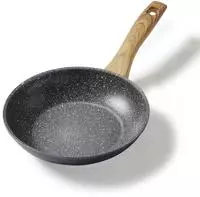 STONELINE Bratpfanne 20 cm | ohne Deckel - Holzoptik