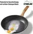 Stoneline Back to Nature Bratpfanne 28 cm Griff in Holzoptik mittel