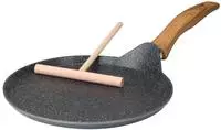 STONELINE Cr&ecirc;pepfanne "Back to Nature" Aluminiumguss &Oslash; 25 cm, mit Teigverteiler,