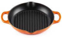 Le Creuset 20208250900422, Le Creuset Signature Grillplatte rund 25 cm Ofenrot -
