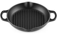 Le Creuset 20208250000422, Le Creuset Signature Grillplatte rund 25 cm Schwarz -