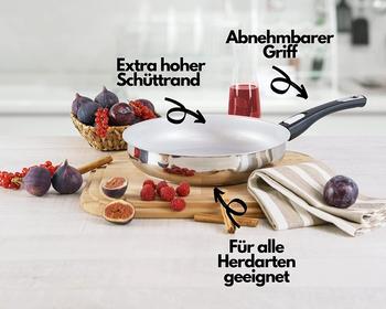 Genius Cerafit Pfannenset 5 tlg. – Hochwertige Materialien und Antihaftbeschichtung