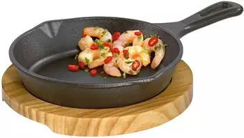 Küchenprofi BBQ Grillpfanne mit Holzbrett