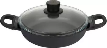Ballarini Avola Servierpfanne mit Glassdeckel rund PTFE 24 cm