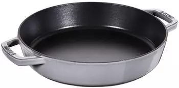 Staub Bratpfanne mit 2 Griffen 26 cm grafitgrau