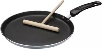 GSW Crepe-Pfannemit Teigverteiler 26 cm schwarz