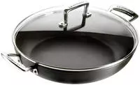 Le Creuset 51107280010502, Le Creuset Alu Profipfanne mit Glasdeckel 28 cm - 25 bis
