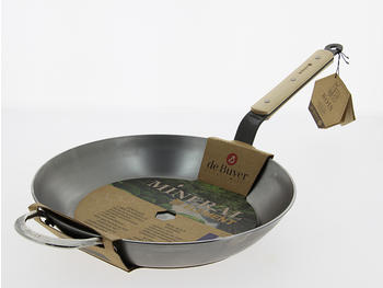 De Buyer Mineral B wok pan Wood Ø32 cm