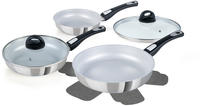 Genius Pfannen-Set Cerafit Steel silber 7-tlg. (24678)