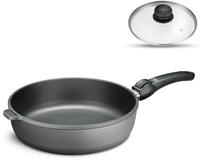 Hoffmann 724-KD, Hochrandpfanne, | Mit Deckel | Lebenslange Garantie | Antihaft 