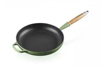 Le Creuset Signature Bratpfanne mit Holzgriff 28 cm bamboo green