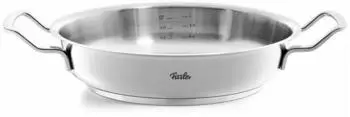 Fissler Original Profi Collection Edelstahl-Servierpfanne mit Novogrill Bratfl&auml;che 24 cm