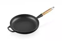 Le Creuset Bratpfanne 28 cm m. Holzgriff Signature schwarz