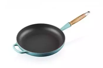 Le Creuset Signature Bratpfanne mit Holzgriff 28 cm karibik