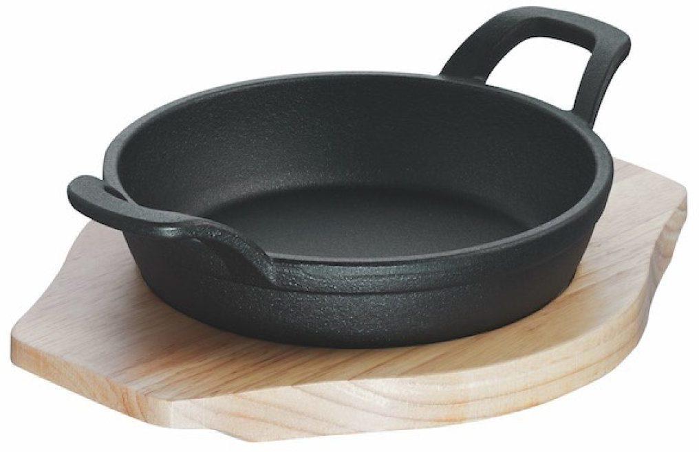 Servierpfanne Mini 12cm - Chrom-Nickel-Stahl Pfännchen 0,38 Liter