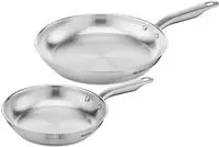 Tefal Pfannen-Set "Virtuoso, hochwertiger Premium-Edelstahl, unversiegelt" Edelstahl