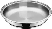 WMF Click&Serve Bratpfanne 28 cm Induktion, ohne Edelstahlgriff, Edelstahlpfanne