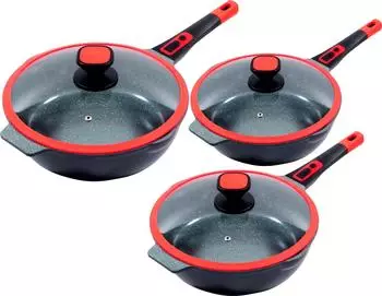 King Click-Grip Aluminiumguss (Set, 3-tlg) rot – Entdecken Sie das King Click-Grip Aluminiumguss (Set, 3-tlg) rot