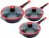King Click-Grip Aluminiumguss (Set, 3-tlg) rot