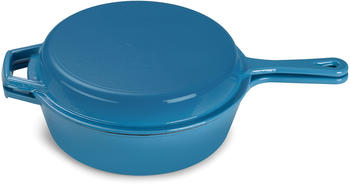 Echtwerk Schmortopf/Grillpfanne 2-in-1 Set hellblau