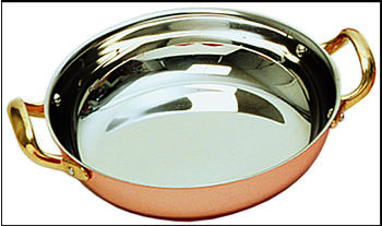 WAS Germany Servierpfanne Copper Look rund 20cm