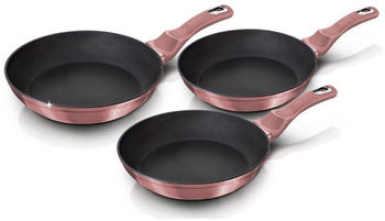 BerlingerHaus I-Rose Set 3 Bratpfannen 20+24+28cm