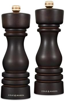 Cole & Mason London Salz- und Pfeffermühlenset 18 cm Chocolate
