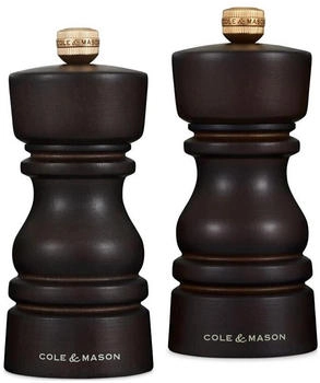 Cole & Mason London Salz- und Pfeffermühlenset 13 cm Chocolate