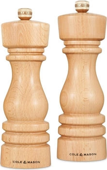 Cole & Mason London Salz- und Pfeffermühlenset Natural