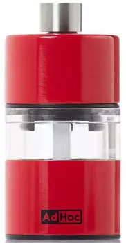 AdHoc Mühle Minimill für Pfeffer oder Salz in rot