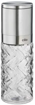 Cilio Salzm&uuml;hle / Pfefferm&uuml;hle CRISTALLO 16 cm Glas / Edelstahl
