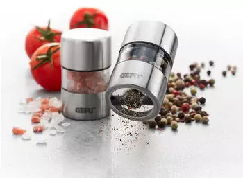 GEFU Gew&uuml;rzm&uuml;hle Picco mini Edelstahl Silber