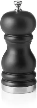 WAS Germany Classic Mill Trim Pfeffermühle manuell, Keramikmahlwerk, 11cm, schwarz matt (2491011)